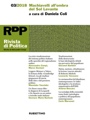 cover image of Rivista di Politica 3/2018